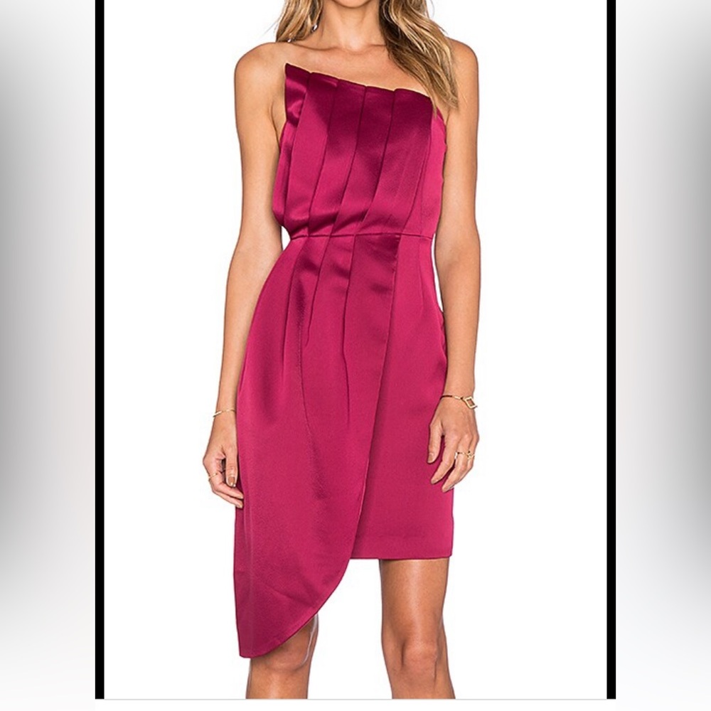 Keepsake dress ,red plum color